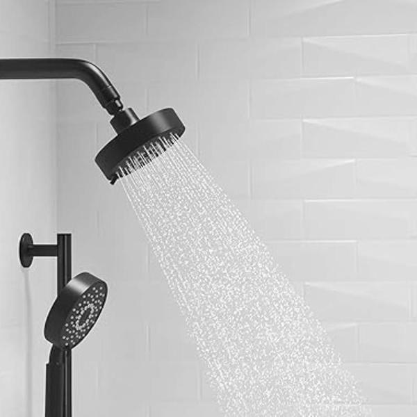 Imagem de Chuveiro Kohler Purist Multi Função Preto Com Tubo