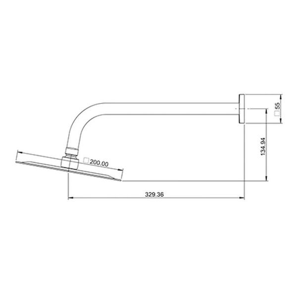 Imagem de Chuveiro Lorenzetti 7028 C16 Lorenslim Square De Parede