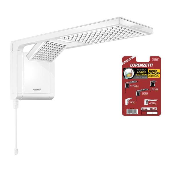 Imagem de Chuveiro Lorenzetti Acqua Duo Ultra Eletrônico Branco 220V + Resistência