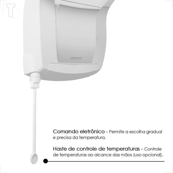 Chuveiro lorenzetti acqua jet ultra branco/cromado 127v 5500w Imagem de Chuveiro lorenzetti acqua jet ultra branco/cromado 127v 5500w