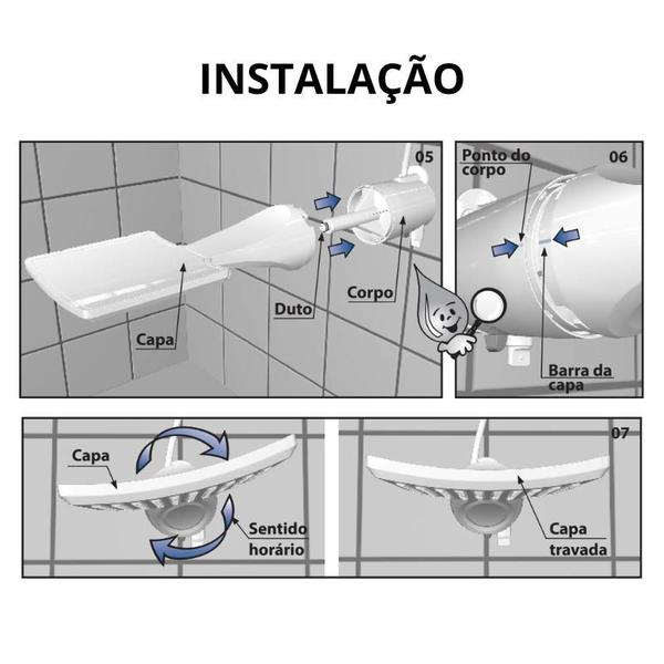 Imagem de Chuveiro Lorenzetti Elétrico Loren Shower Multitemperatura 5500W Branco