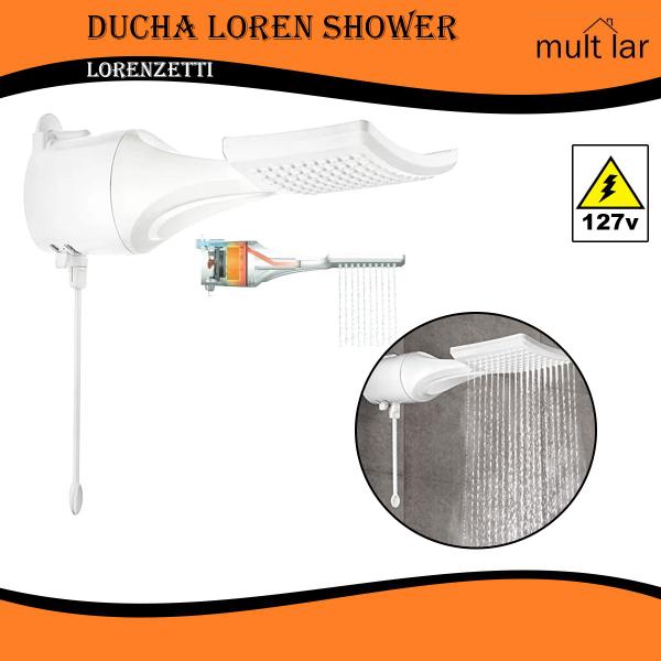 Imagem de Chuveiro Lorenzetti Loren Shower Ultra eletrônica  127v 5500w Branco Mod. 7510155