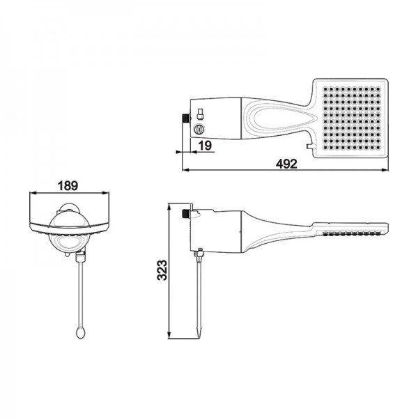 Imagem de Chuveiro Lorenzetti Loren Shower Ultra Eletrônico Branco 127V