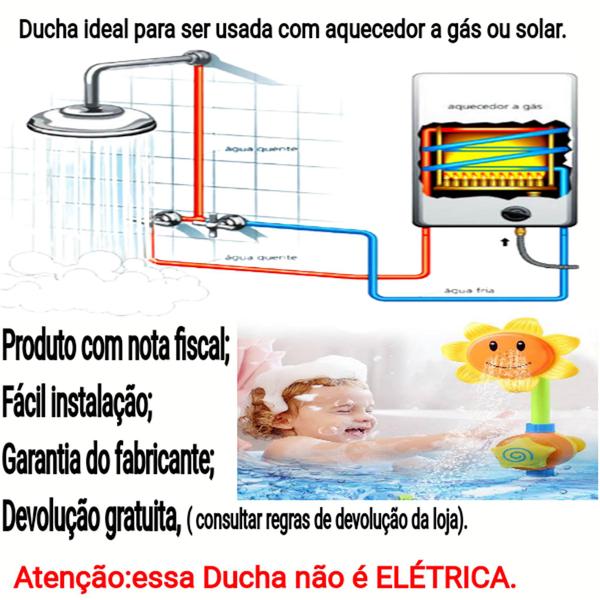 Imagem de Chuveiro ou ducha quadrada e chuveirinho