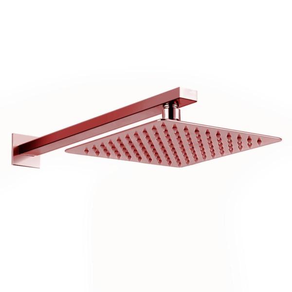 Chuveiro Piscina Chuveirão 20x20 Alavanca Base Docol Rosê - Montelar Acabamentos Imagem de Chuveiro Piscina Chuveirão 20x20 Alavanca Base Docol Rosê