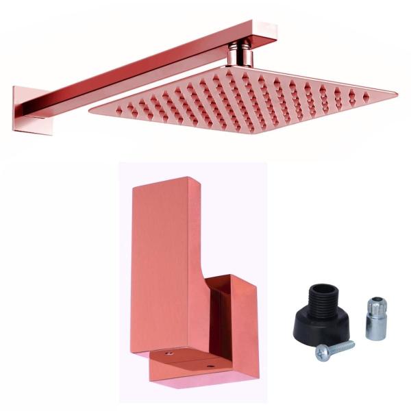 Chuveiro Piscina Chuveirão 20x20 Alavanca Base Docol Rosê - Montelar Acabamentos Imagem de Chuveiro Piscina Chuveirão 20x20 Alavanca Base Docol Rosê