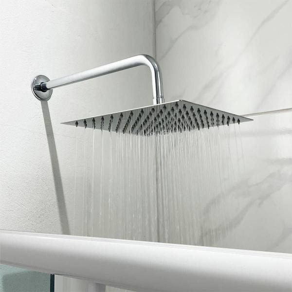 Imagem de Chuveiro Quadrado 25X25 Slim Ducha Fria Cascata Cromado