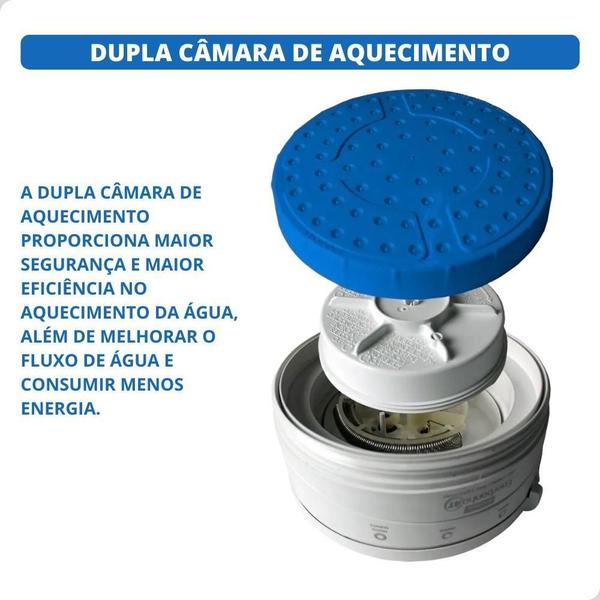 Imagem de Chuveiro ul 4 Temperaturas Ducha 127V 5500W Com Braço