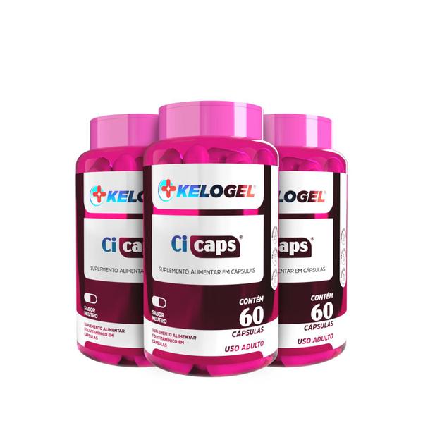 Imagem de Cicaps multivitamínico para cicatrização 180 caps. kelogel