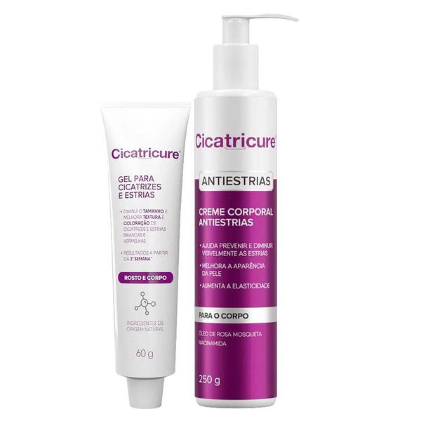 Cicatricure Kit Gel para Cicatrizes + Creme Antiestrias Cicatricure Kit Gel para Cicatrizes + Creme Antiestrias