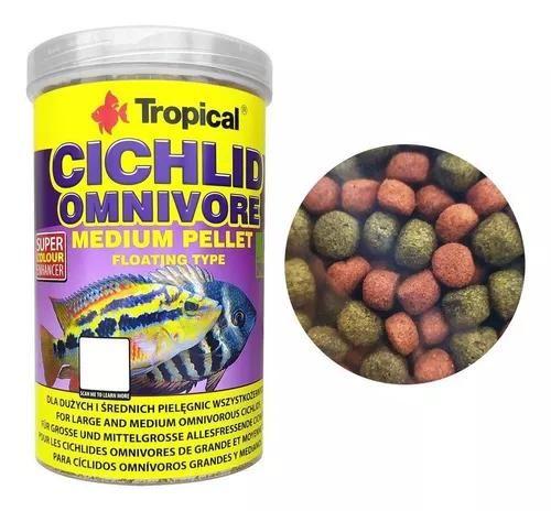 Imagem de Cichlid omnivore medium pellet - pote 180g