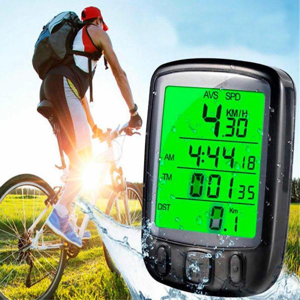 Imagem de Ciclocomputador Bike LED Display Iluminado Funções Top