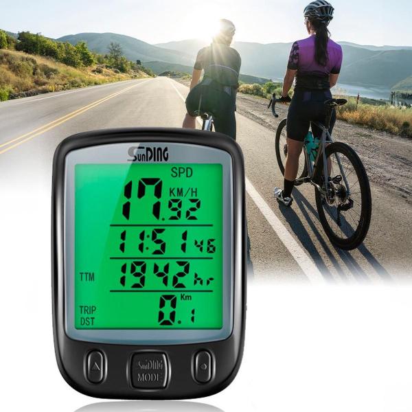 Imagem de Ciclocomputador Bike LED Display Iluminado Funções Top