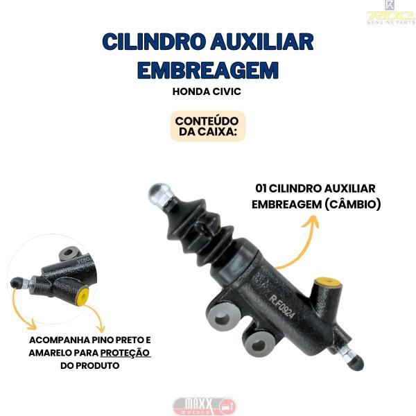 Imagem de Cilindro Auxiliar Atuador Cambio Embreagem Honda Civic 92/00