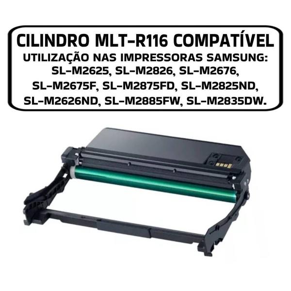 Imagem de Cilindro Compativel Samsung D116 M2825 M2875 M2885 Mlt-r116