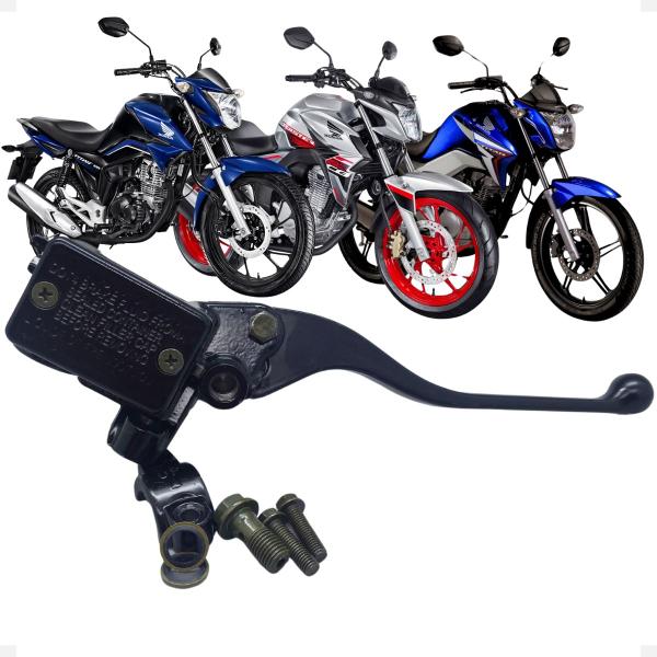 Imagem de Cilindro De Freio Superior Com Manete Honda Fan Titan Twister Tornado Cg125 150 160 Cbx Cb 250 300f