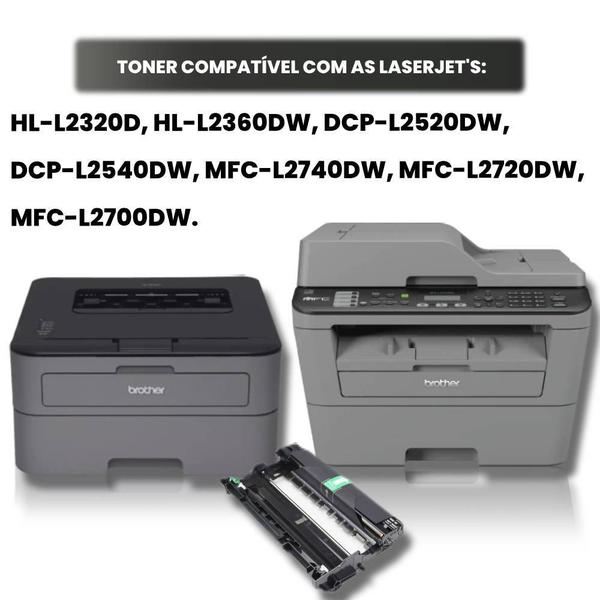 Imagem de Cilindro de imagem Compatível DR-2340 / DR2340 para Laserjet