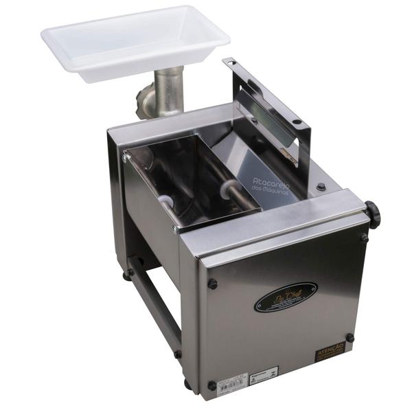 Imagem de Cilindro De Massa Laminador Sovador Misturador 4kg Basculante Moedor de Carne Uso Doméstico Conjugado Máquina de Massa Pão Caseiro Macarrão Bolacha