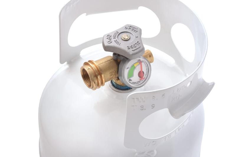 Imagem de Cilindro de tanque de propano Flame King YSN5LB-GAUGE 2,27 kg branco