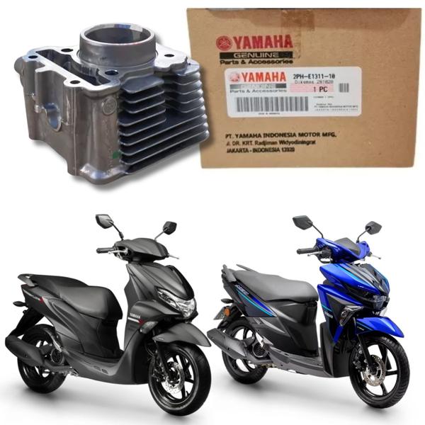 Imagem de Cilindro Do Motor Yamaha Neo 125 Fluo 125 2017 2018 2019 2020 2021 2022 2023 2024 2025