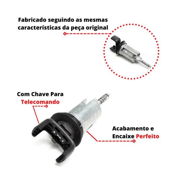 Imagem de Cilindro Ignição Coluna Direção Com Chave Zafira 2001 A 2012