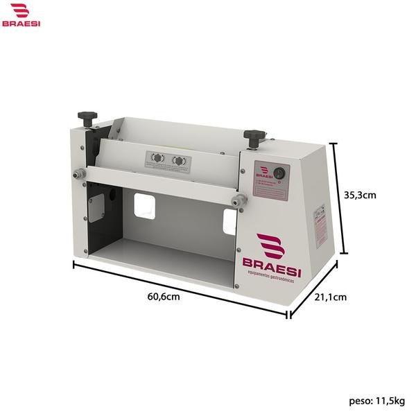 Imagem de Cilindro Laminador Massa Elétrico Compacto Pasta Americana