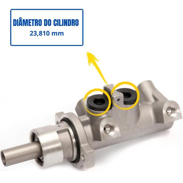 Imagem de Cilindro M Freio FIAT PALIO ELX MPI 16 V FIASA 1.6 L 16V DOHC L4 1996 A 1998