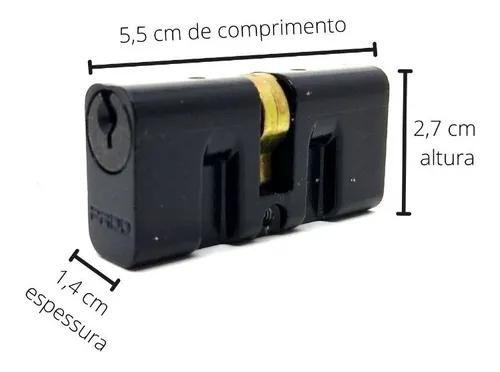 Cilindro Miolo Tambor Para Fechadura Pado Original Preto Imagem de Cilindro Miolo Tambor Para Fechadura Pado Original Preto