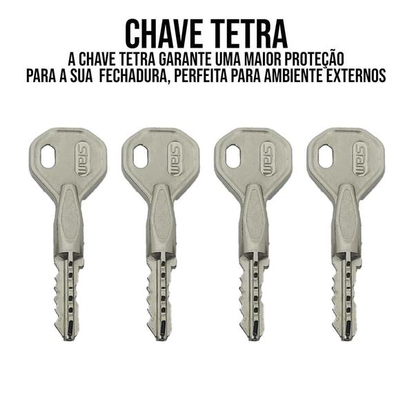 Imagem de Cilindro Miolo Tambor Tetra Stam 1800/1803 Preto 4 Chaves