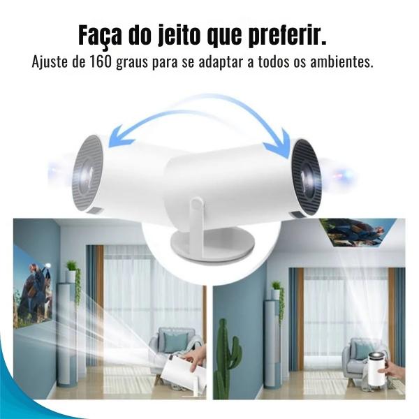 Imagem de Cinema 4k Branco Wifi Android Led Hdmi Usb Filme Presente Dia Das Mães