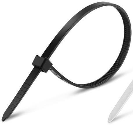Cinta abracadeira em nylon pa66 3.6 x 150 mm pacote com 100 unidades preta - Elgin Imagem de Cinta abracadeira em nylon pa66 3.6 x 150 mm pacote com 100 unidades preta