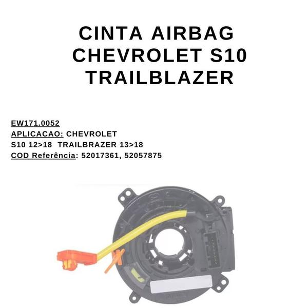 Imagem de Cinta Airbag S10/Trailblazer/Brazer/Spin EW1710052