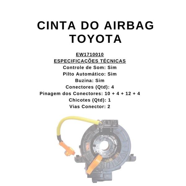 Imagem de Cinta Airbag Toyota Hilux/Sw4/Corolla/Etios EW1710010