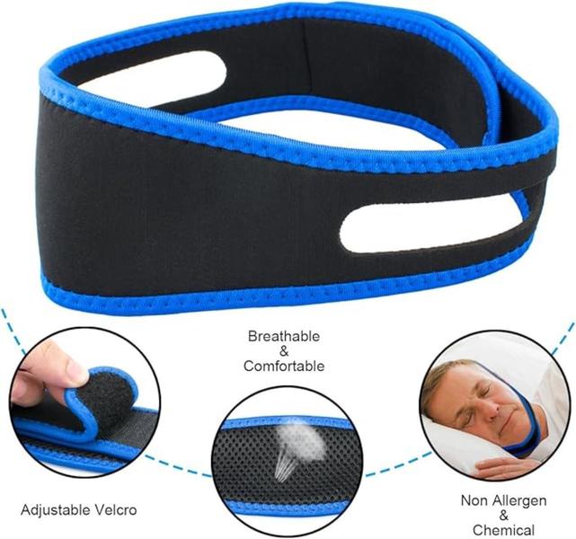 Cinta Anti Ronco e Apneia Faixa Ajustável para Sono Sem Interrupções e Melhor Respiração Noturna Boca Fechada Sono Tranquilo - LOJA DIGITAL MARCO FERRARI ENVIO Imagem de Cinta Anti Ronco e Apneia Faixa Ajustável para Sono Sem Interrupções e Melhor Respiração Noturna Boca Fechada Sono Tranquilo