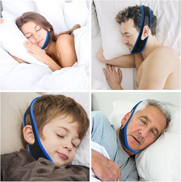Cinta Anti Ronco e Apneia Faixa Ajustável para Sono Sem Interrupções e Melhor Respiração Noturna Boca Fechada Sono Tranquilo - LOJA DIGITAL MARCO FERRARI ENVIO Imagem de Cinta Anti Ronco e Apneia Faixa Ajustável para Sono Sem Interrupções e Melhor Respiração Noturna Boca Fechada Sono Tranquilo
