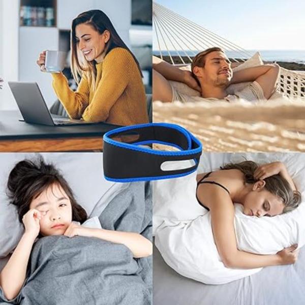 Cinta Anti Ronco e Apneia Faixa Ajustável para Sono Sem Interrupções e Melhor Respiração Noturna Boca Fechada Sono Tranquilo - LOJA DIGITAL MARCO FERRARI ENVIO Imagem de Cinta Anti Ronco e Apneia Faixa Ajustável para Sono Sem Interrupções e Melhor Respiração Noturna Boca Fechada Sono Tranquilo