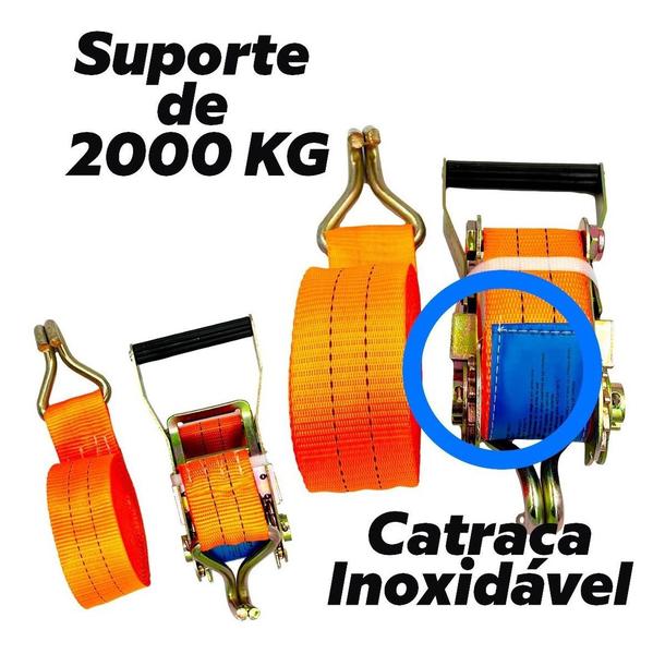 Imagem de Cinta Catraca 2000 Kg Mudanças Carretos Jetsky Amarração