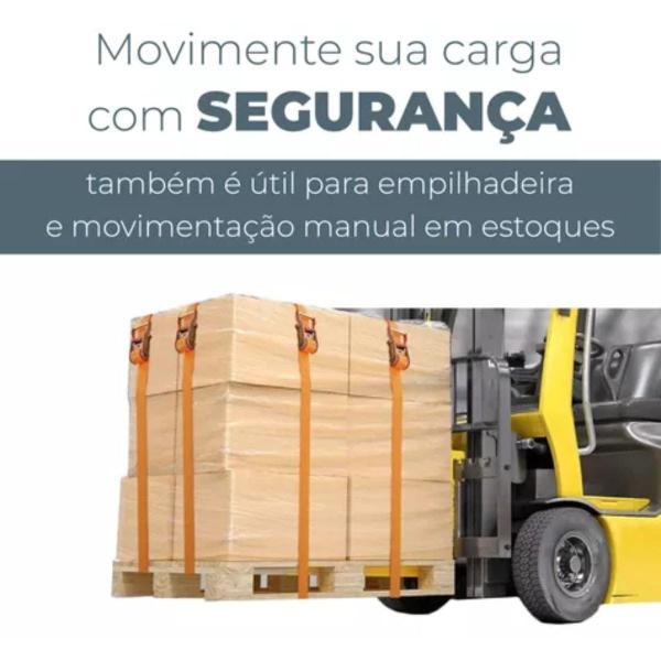 Imagem de Cinta + Catraca Prendedor de Carga 700 Kg para Transporte