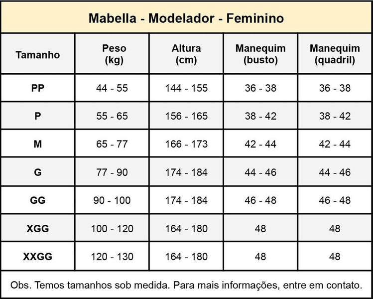 Imagem de Cinta Cirúrgica Longa E Com Mangas Emana 2074 - Mabella