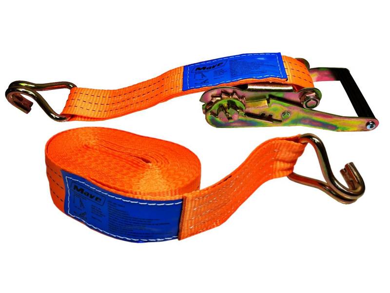 Cinta Com Catraca Amarração para Carga 9M x 50MM 2000KG Mave MV32 Gancho J Imagem de Cinta Com Catraca Amarração para Carga 9M x 50MM 2000KG Mave MV32 Gancho J