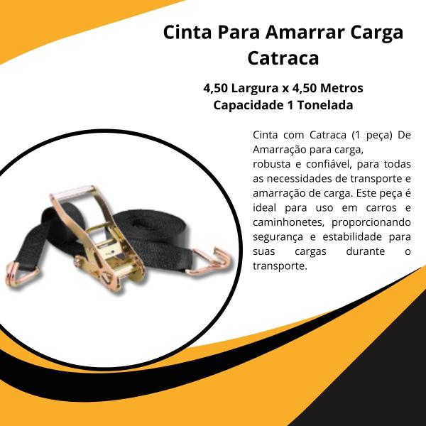 Imagem de Cinta Com Catraca Carga 1,5Ton 4,5 metro Caminhão Amarração