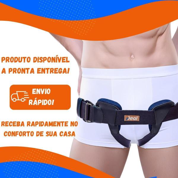 Imagem de Cinta Com Funda Para Hérnia Inguinal Dupla Pós Operatório