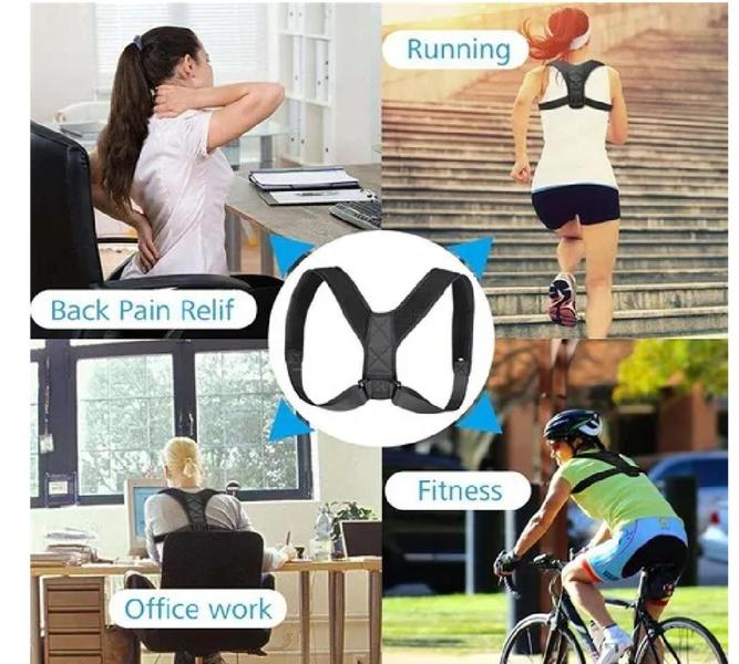 Imagem de Cinta Corretor Postural Smart Suporte Ajustador Alinhamento Coluna Ombro Unisex