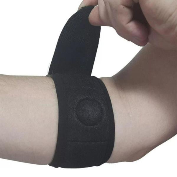 Cinta Cotovelo Epicondilite Tennis Elbow Ajustavel Neoprene - Unico - Hidrolight Imagem de Cinta Cotovelo Epicondilite Tennis Elbow Ajustavel Neoprene - Unico