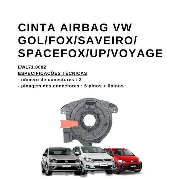 Imagem de Cinta de Airbag Volkswagen Fox/Up/Gol