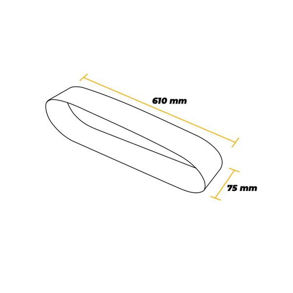 Imagem de Cinta de Lixa Para Lixadeira de 75 X 610 Mm Com Grão 80 Horse