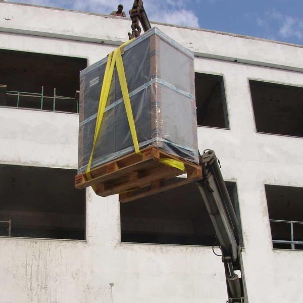 Imagem de Cinta Elevaçao Carga Pesada 3 Toneladas Reforçada Resistente 5 Metros Guincho Obra Construçao Guindaste Reboque Mudança Peso Pesado Multiuso