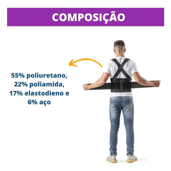 Imagem de Cinta Ergonômica com Suspensório - Hidrolight