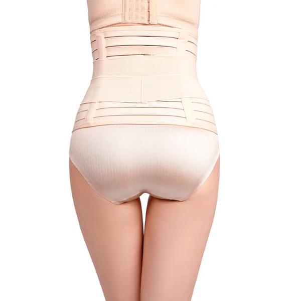 Imagem de Cinta Faixa Abdominal Compressiva C/Barbatanas Coluna Pos Parto Pos Cirurgico