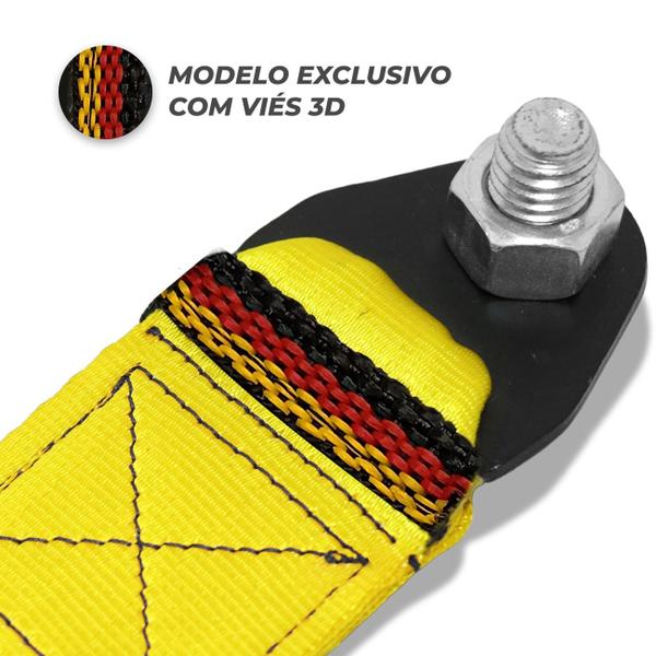 Imagem de Cinta Fita Reboque Tow Strap Com Viés 3D Personalizado Racing Shutt Capacidade 2 Toneladas Universal